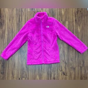 The North Face Women’s VIBRANT textures pink zippered fleece. Medium. NWOT